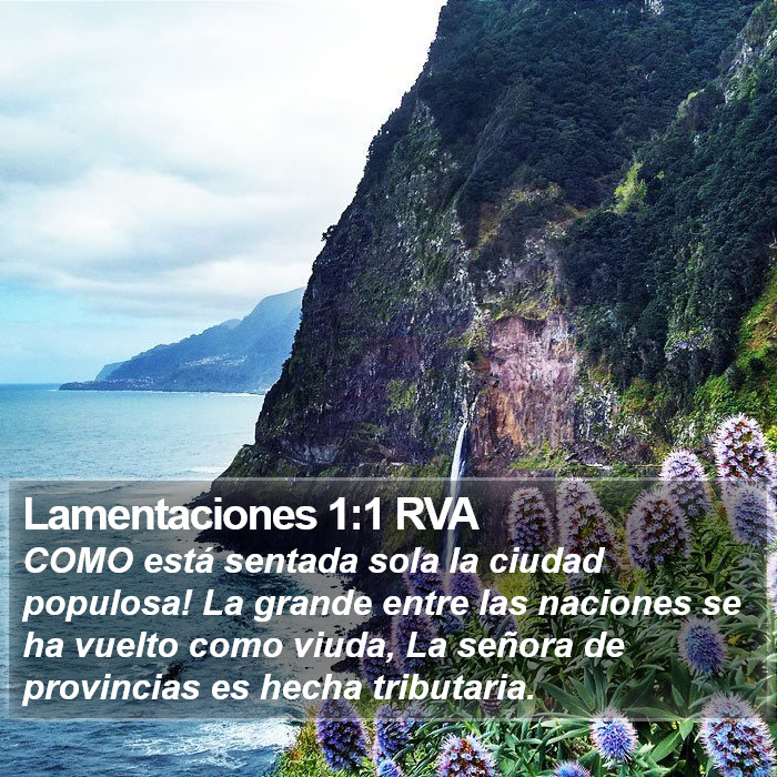 Lamentaciones 1:1 RVA Bible Study