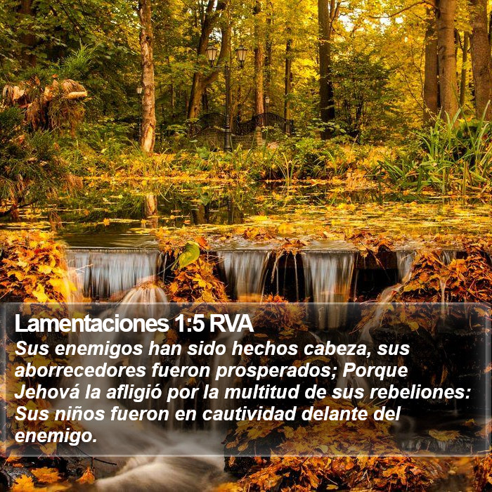 Lamentaciones 1:5 RVA Bible Study