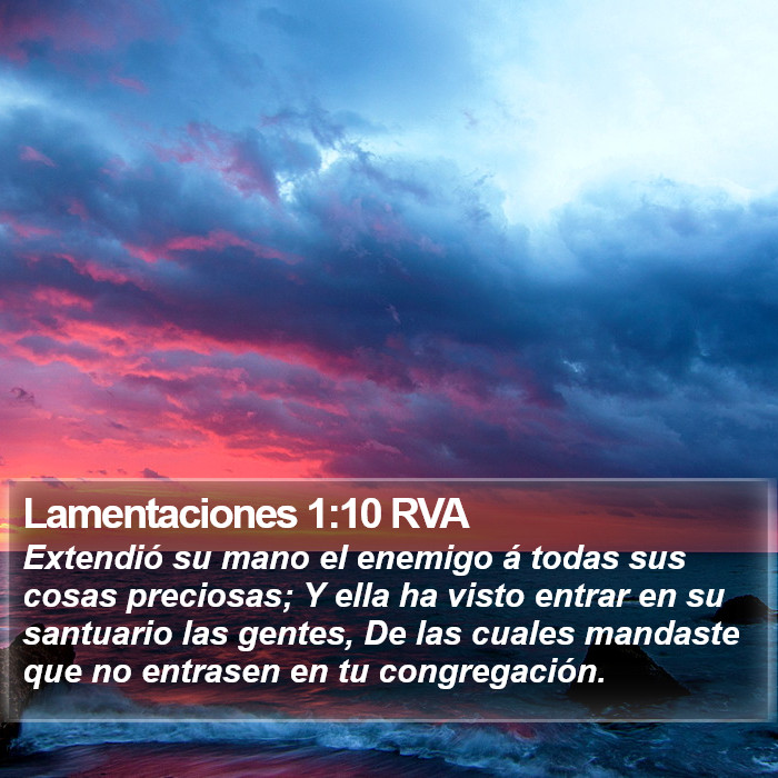 Lamentaciones 1:10 RVA Bible Study