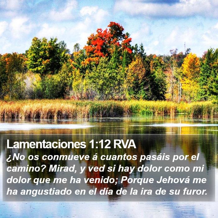 Lamentaciones 1:12 RVA Bible Study