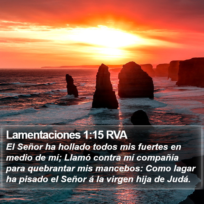 Lamentaciones 1:15 RVA Bible Study