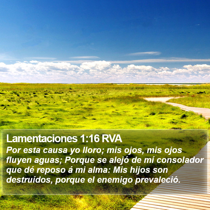 Lamentaciones 1:16 RVA Bible Study