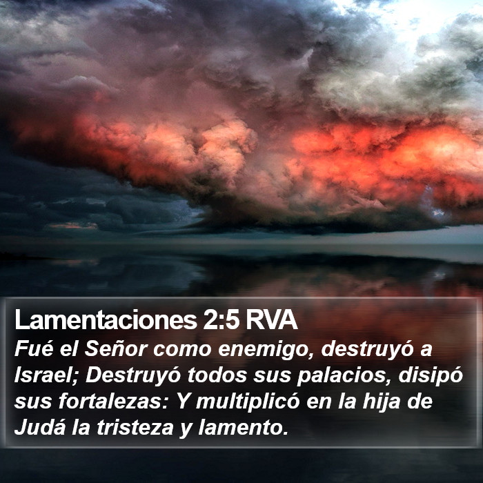 Lamentaciones 2:5 RVA Bible Study