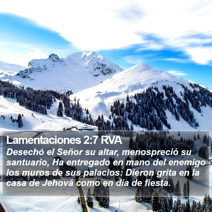 Lamentaciones 2:7 RVA Bible Study