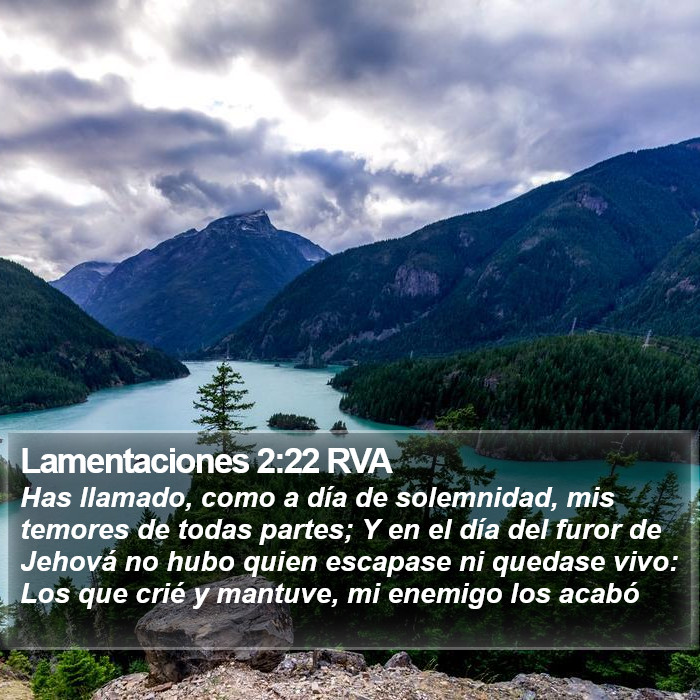 Lamentaciones 2:22 RVA Bible Study