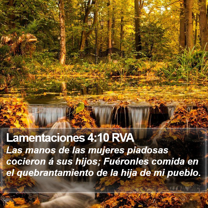 Lamentaciones 4:10 RVA Bible Study