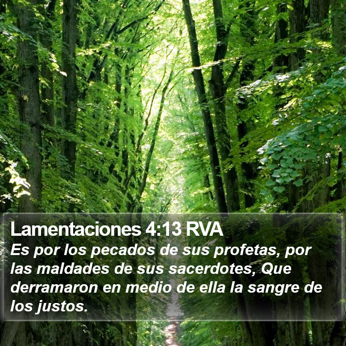 Lamentaciones 4:13 RVA Bible Study