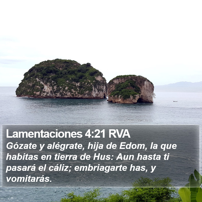 Lamentaciones 4:21 RVA Bible Study