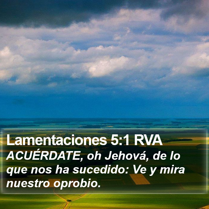 Lamentaciones 5:1 RVA Bible Study