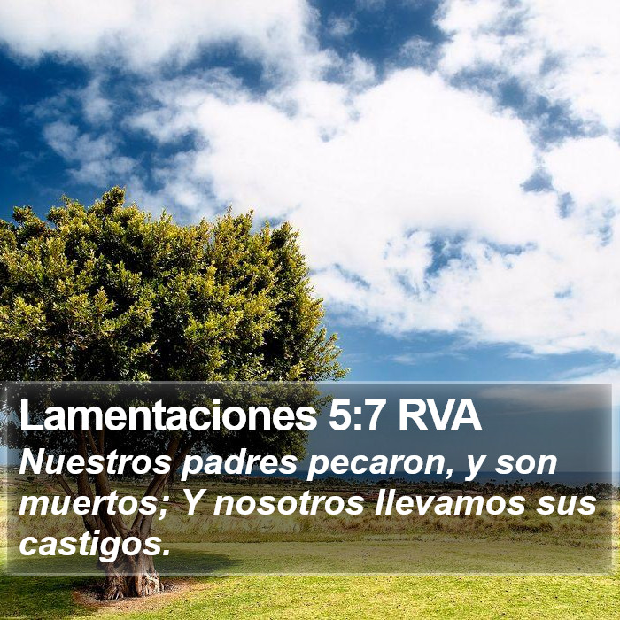 Lamentaciones 5:7 RVA Bible Study