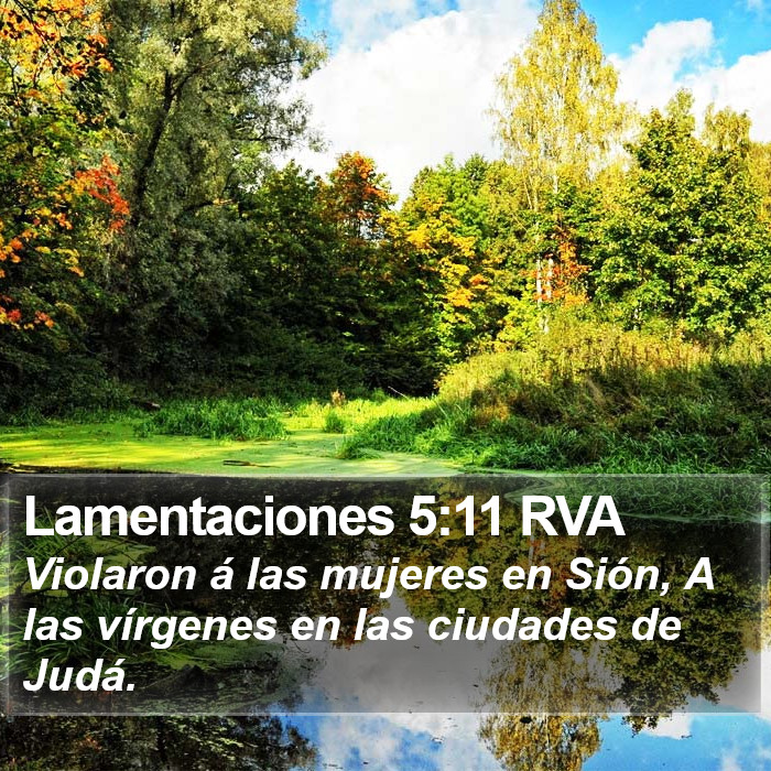 Lamentaciones 5:11 RVA Bible Study