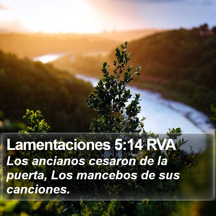 Lamentaciones 5:14 RVA Bible Study