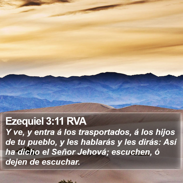 Ezequiel 3:11 RVA Bible Study