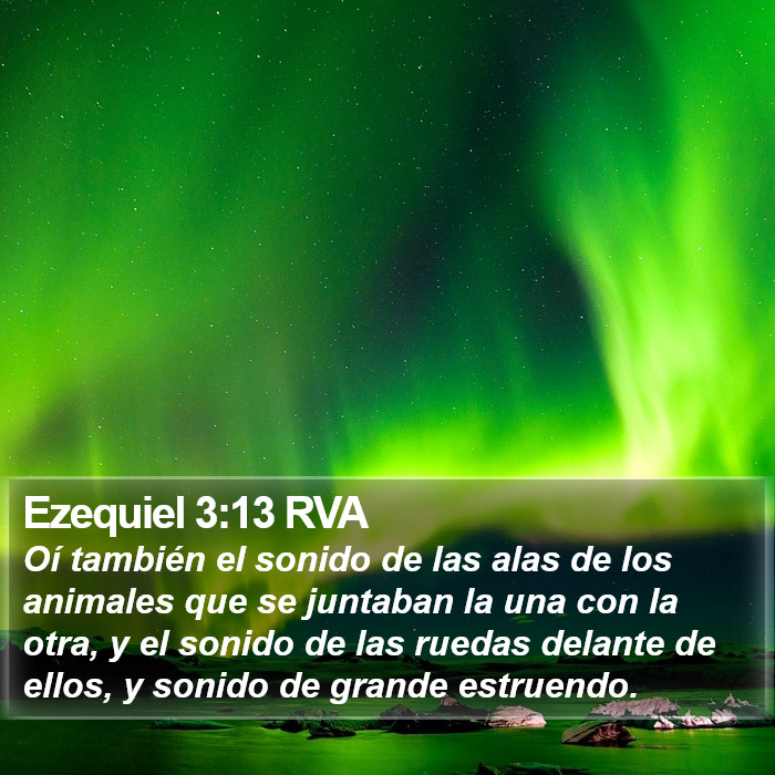 Ezequiel 3:13 RVA Bible Study