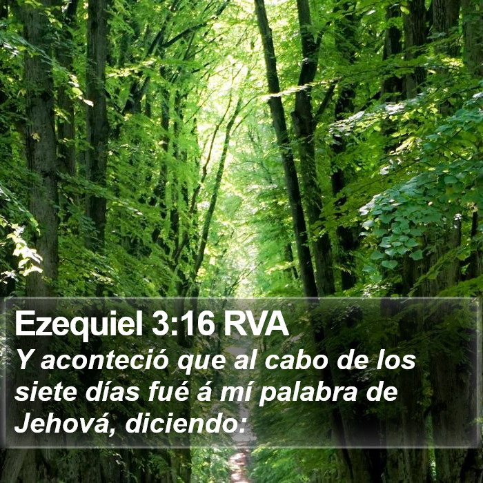 Ezequiel 3:16 RVA Bible Study