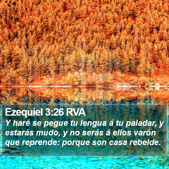 Ezequiel 3:26 RVA Bible Study