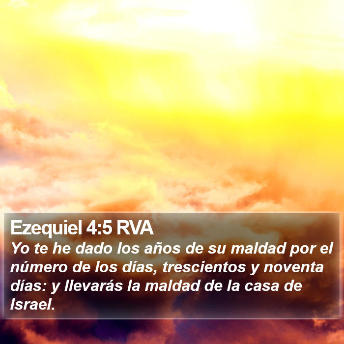 Ezequiel 4:5 RVA Bible Study