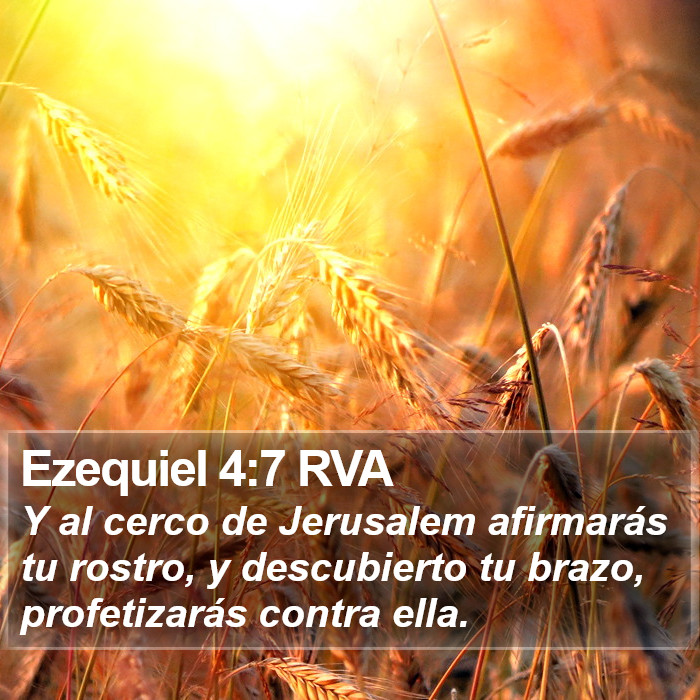 Ezequiel 4:7 RVA Bible Study