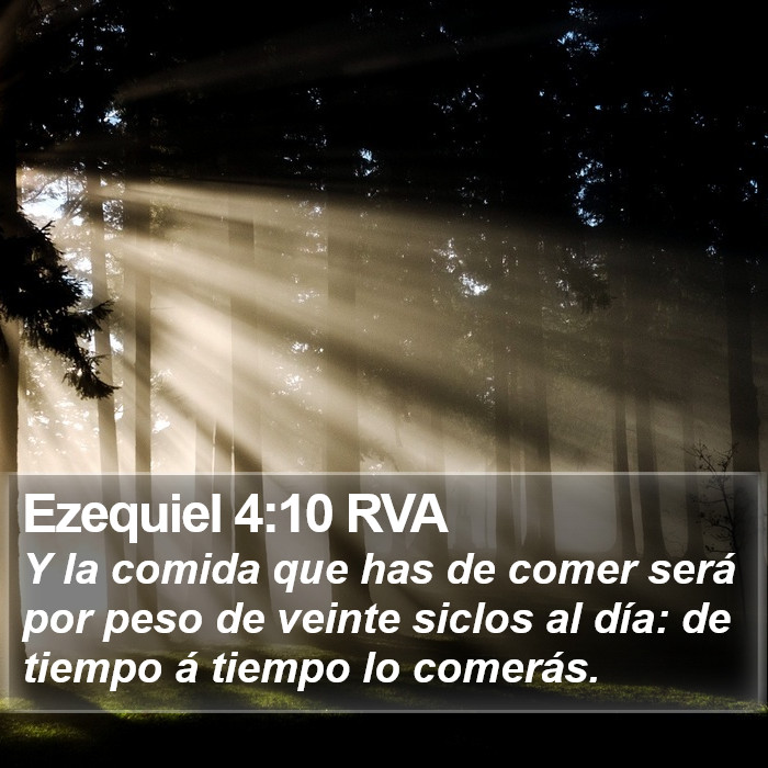 Ezequiel 4:10 RVA Bible Study