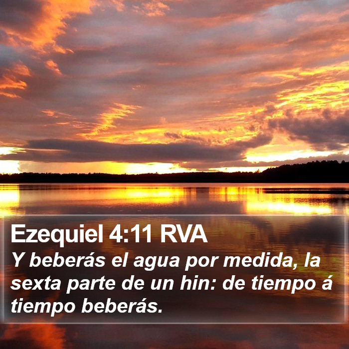 Ezequiel 4:11 RVA Bible Study