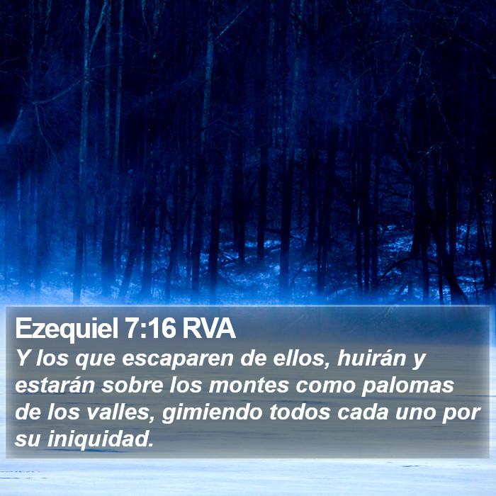 Ezequiel 7:16 RVA Bible Study