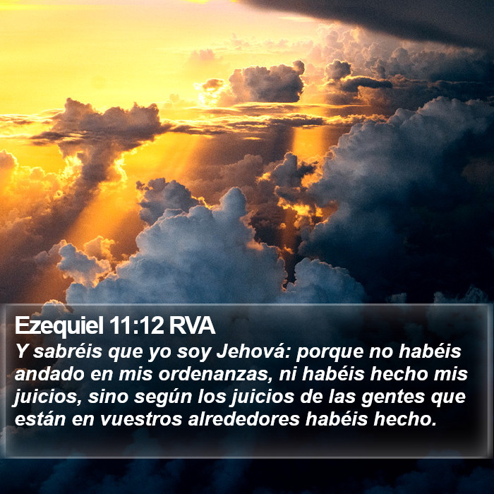 Ezequiel 11:12 RVA Bible Study