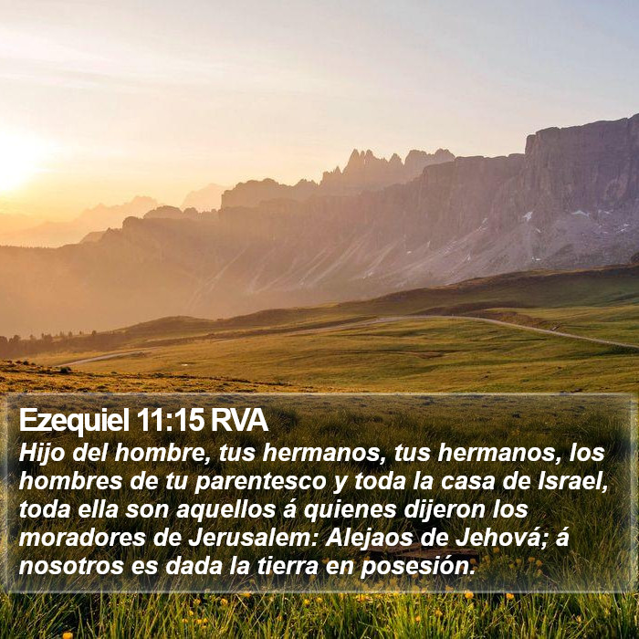 Ezequiel 11:15 RVA Bible Study