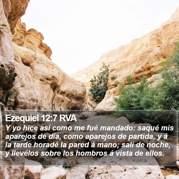 Ezequiel 12:7 RVA Bible Study