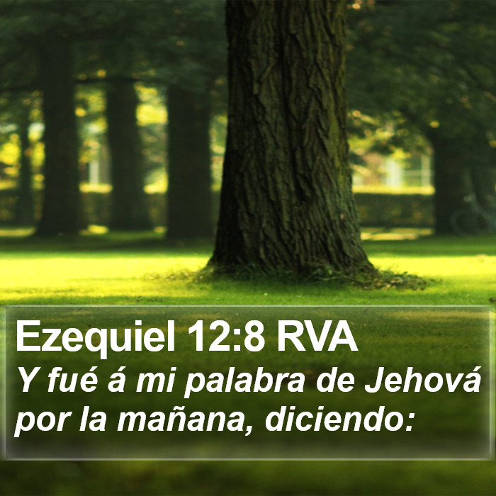 Ezequiel 12:8 RVA Bible Study