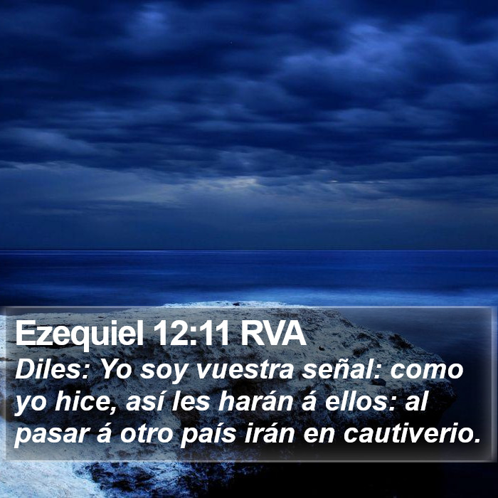 Ezequiel 12:11 RVA Bible Study