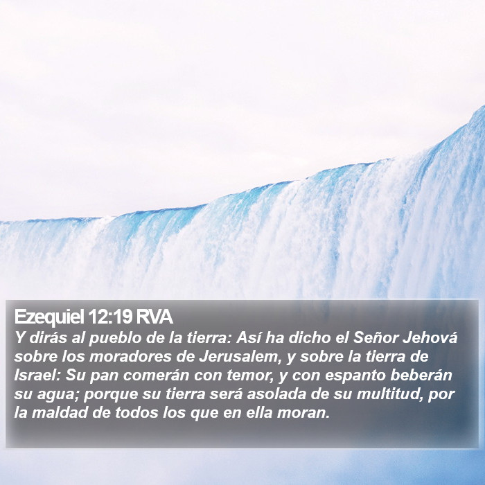 Ezequiel 12:19 RVA Bible Study