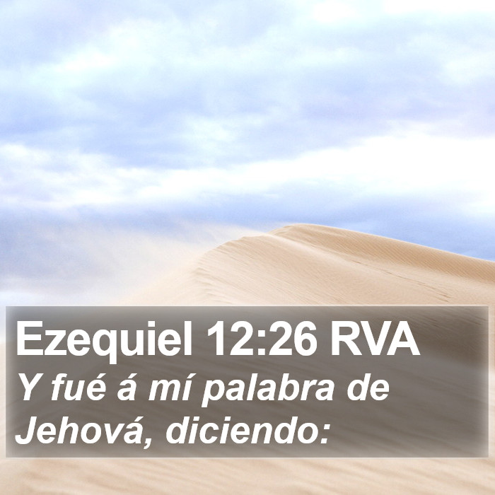 Ezequiel 12:26 RVA Bible Study