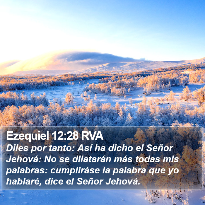 Ezequiel 12:28 RVA Bible Study