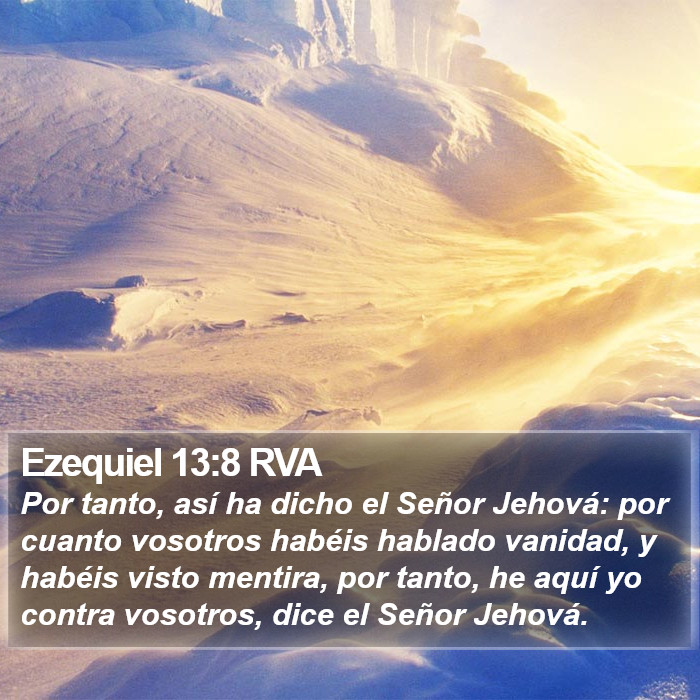 Ezequiel 13:8 RVA Bible Study