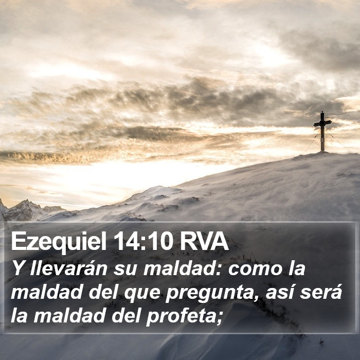 Ezequiel 14:10 RVA Bible Study