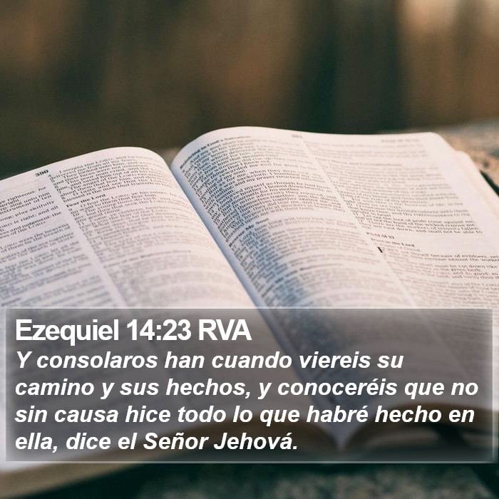 Ezequiel 14:23 RVA Bible Study