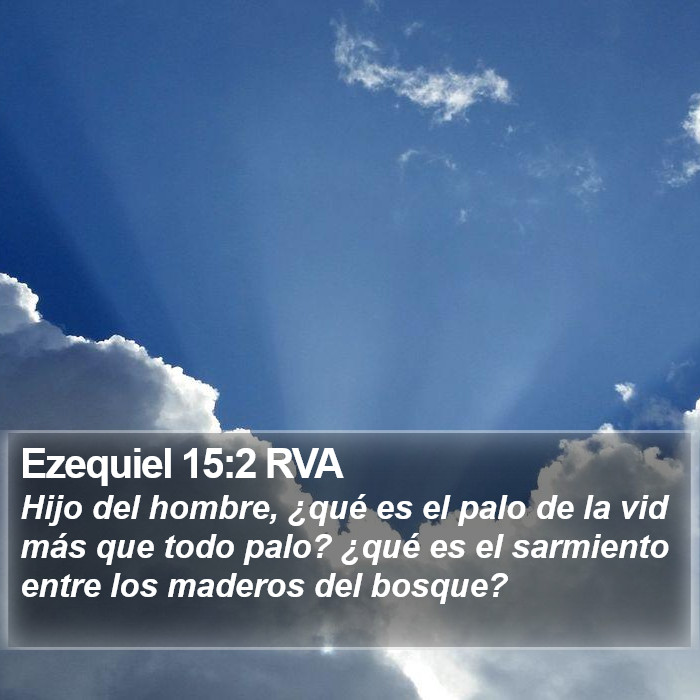 Ezequiel 15:2 RVA Bible Study