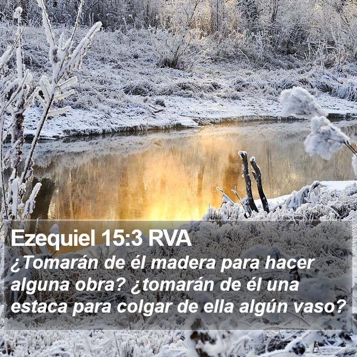 Ezequiel 15:3 RVA Bible Study