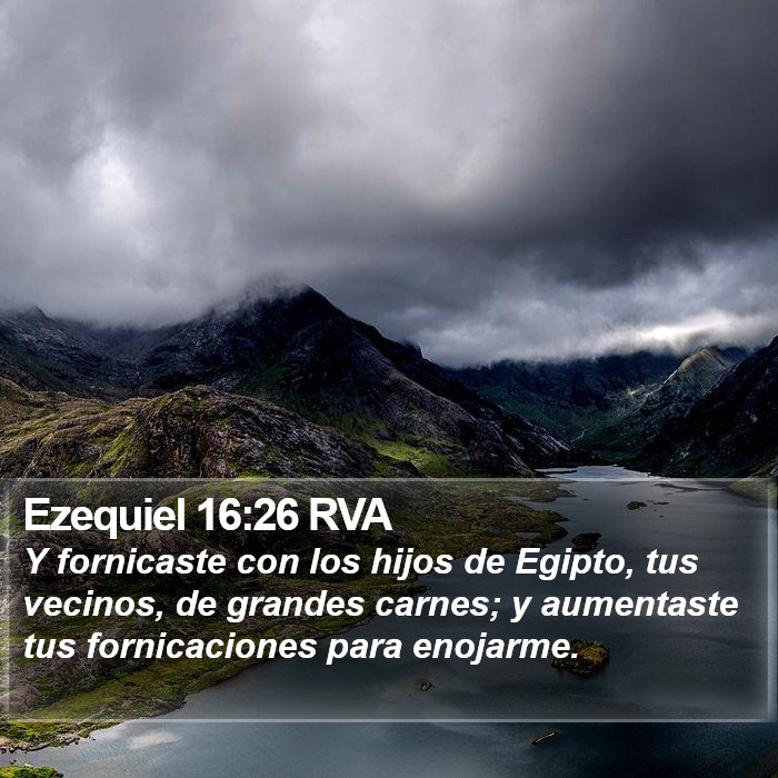 Ezequiel 16:26 RVA Bible Study