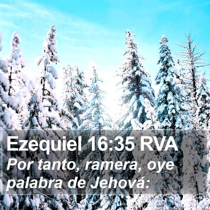 Ezequiel 16:35 RVA Bible Study