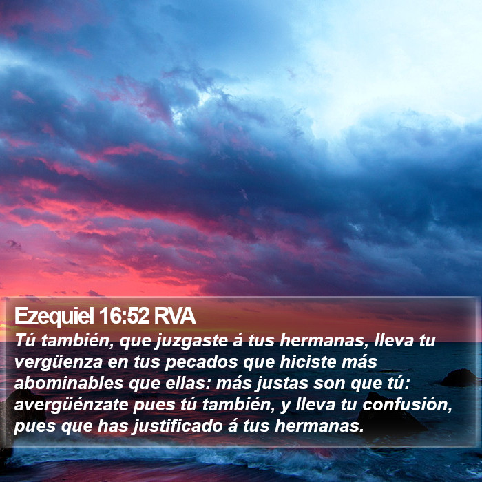 Ezequiel 16:52 RVA Bible Study