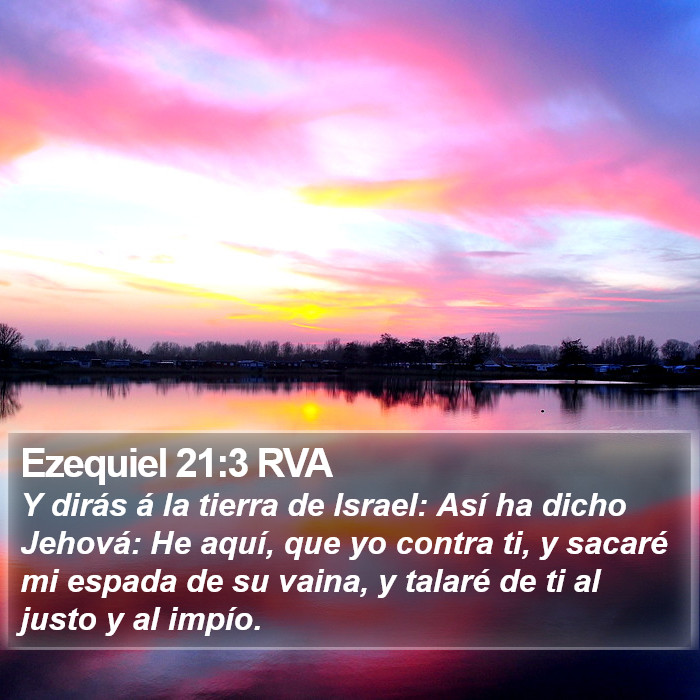 Ezequiel 21:3 RVA Bible Study