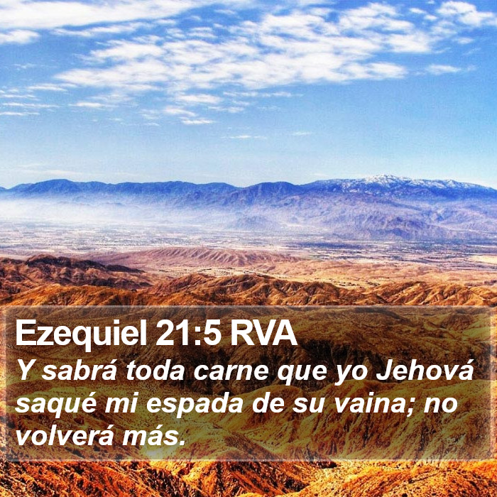 Ezequiel 21:5 RVA Bible Study