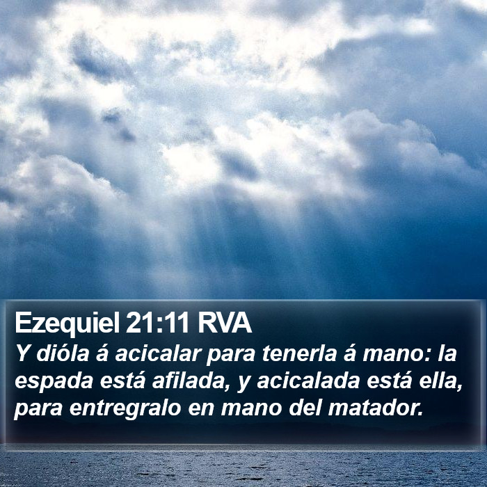 Ezequiel 21:11 RVA Bible Study