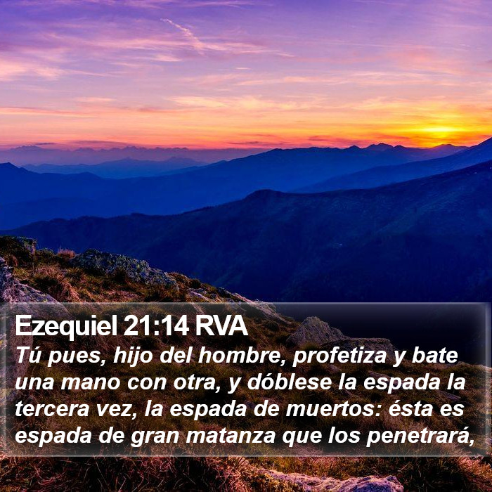 Ezequiel 21:14 RVA Bible Study