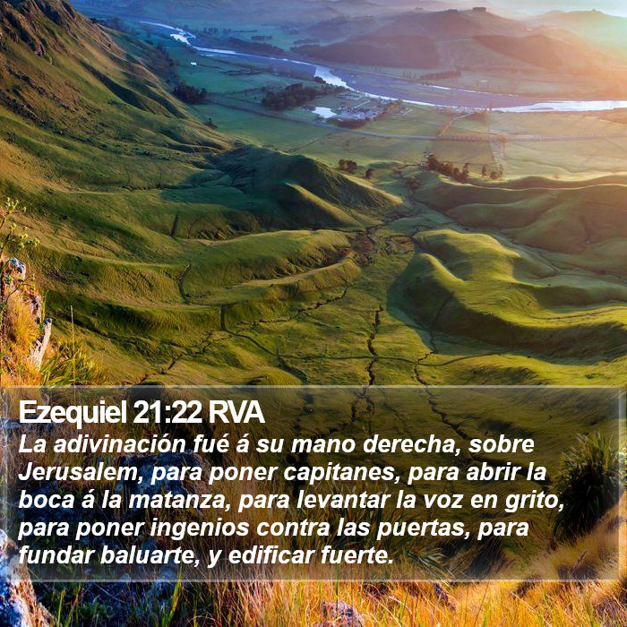 Ezequiel 21:22 RVA Bible Study