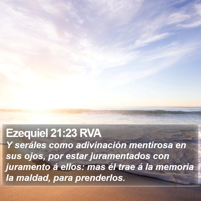 Ezequiel 21:23 RVA Bible Study