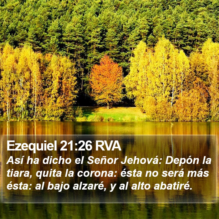 Ezequiel 21:26 RVA Bible Study