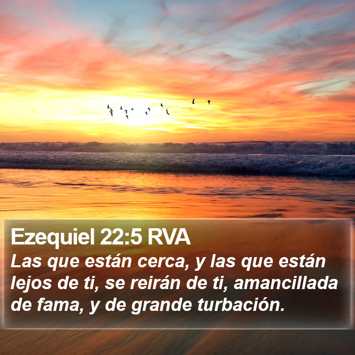 Ezequiel 22:5 RVA Bible Study