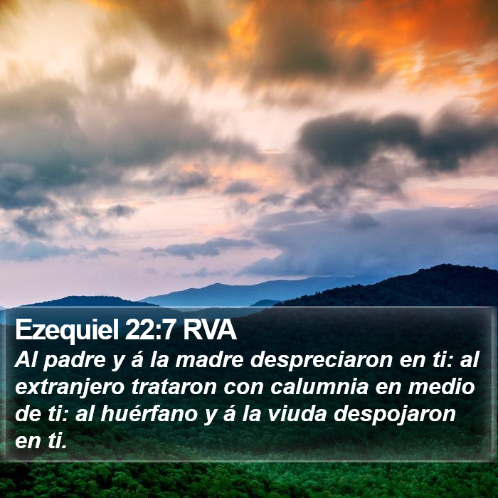 Ezequiel 22:7 RVA Bible Study